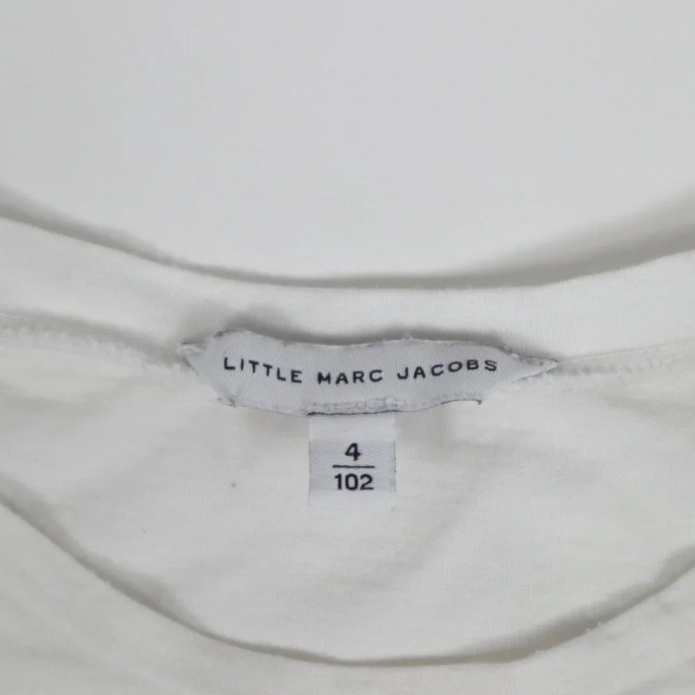 Little Marc Jacobs T-Shirt Tee Girls 4T Long Sleeve White Circus - Picture 3 of 4